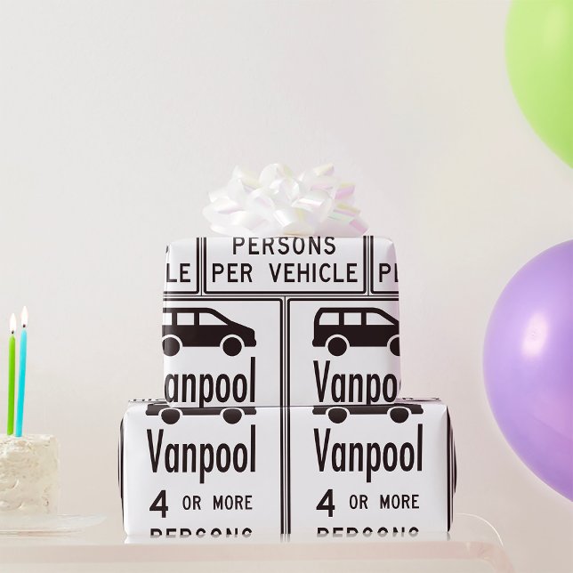 Van Pool Sign Wrapping Paper (Creator Uploaded)