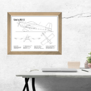 Van’s RV-3 - Airplane Blueprint Plans BD Photo Print