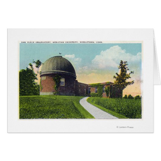 Van Vleck Observatory of Wesleyan University Cards (Front Horizontal)