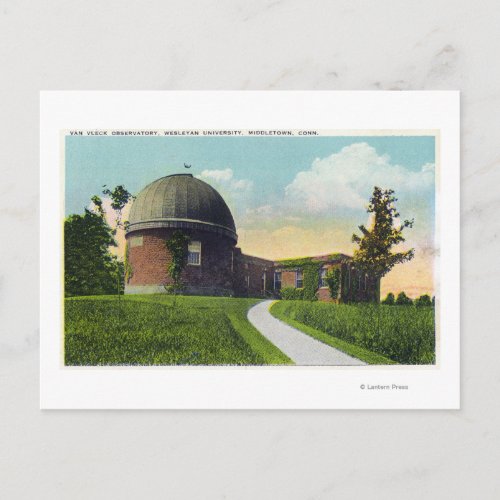 Van Vleck Observatory of Wesleyan University Postcard