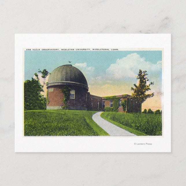 Van Vleck Observatory of Wesleyan University Postcard (Front)