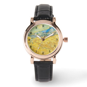 Van Wheat Field Art Lover Gift & Culture Timepiece Watch