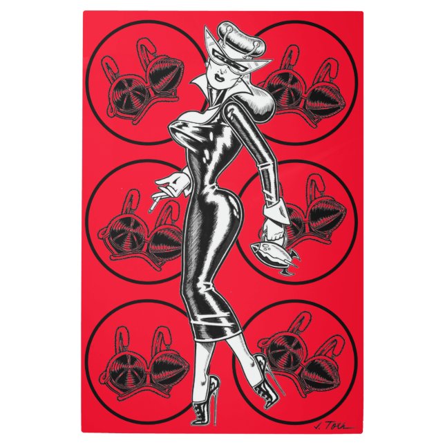 Vana DeVinyl™/Bizarre Fashions Metal Print (Front)