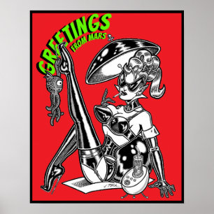 Vana DeVinyl™/Greetings from Mars Poster