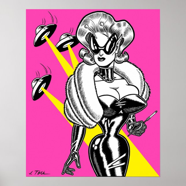 Vana DeVinyl™/UFO's and Glamour Poster (Front)