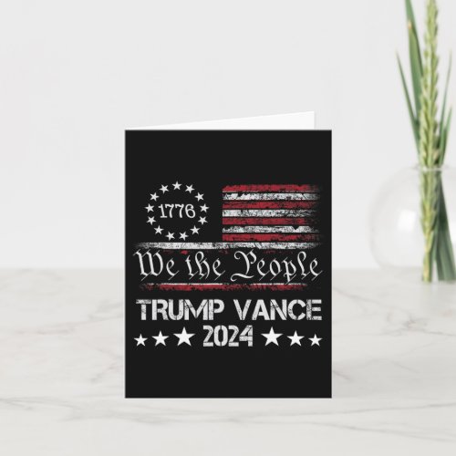 Vance 2024 President Trump Supporter Re_election 2 Card