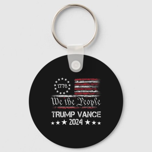 Vance 2024 President Trump Supporter Re_election 2 Keychain