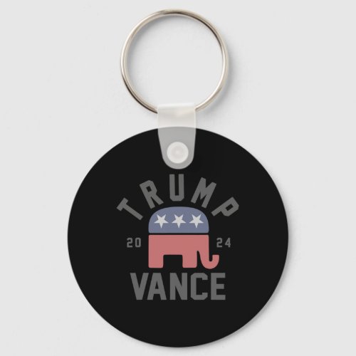 Vance 2024 President Trump Supporter Re_election 4 Keychain