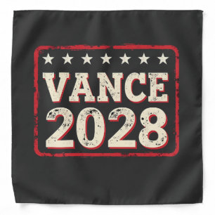 Vance 2028 For president Election Trump Republican Bandana