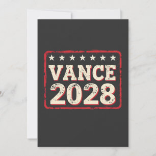 Vance 2028 For president Election Trump Republican Invitation