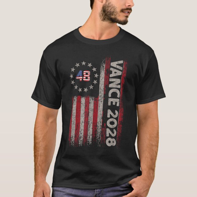 Vance 2028 JD Vance President Election Campaign T-Shirt (Front)