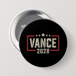 Vance 2028 President Election Campaign US Flag  Button