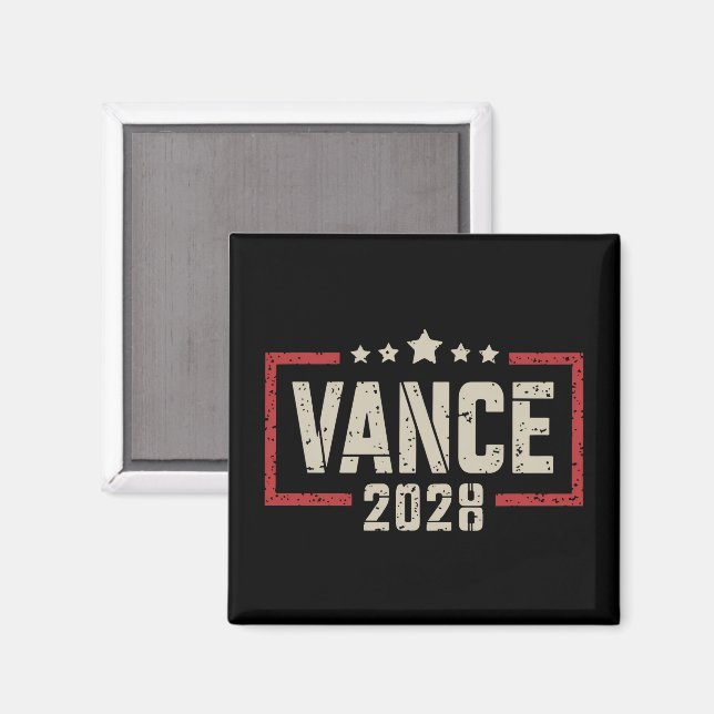 Vance 2028 President Election Campaign US Flag  Magnet (Front/Back)
