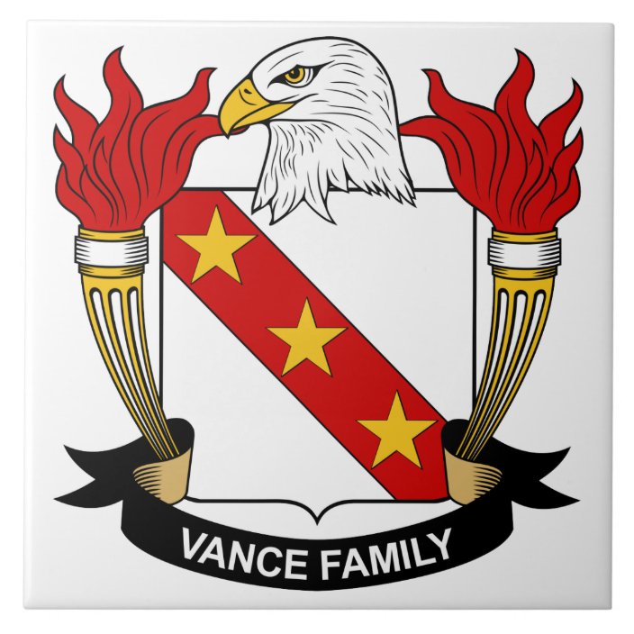 Vance Family Crest Tile | Zazzle.com