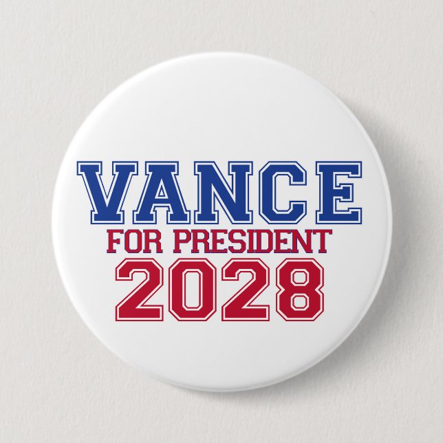 Vance for President (varsity) Button (Front)