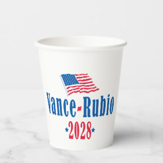 Vance Rubio 2028 (flag) Paper Cups