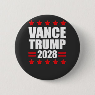 Vance Trump Presidential Election 2028 Political Button