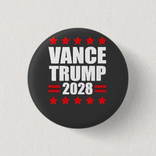 Vance Trump Presidential Election 2028 Political Button