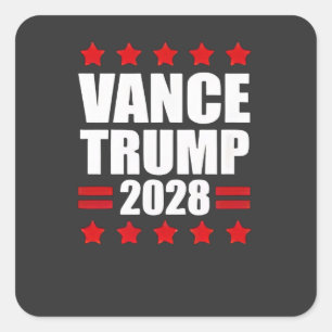 Vance Trump Presidential Election 2028 Political Square Sticker