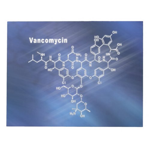 Vancomycin antibiotic notepad