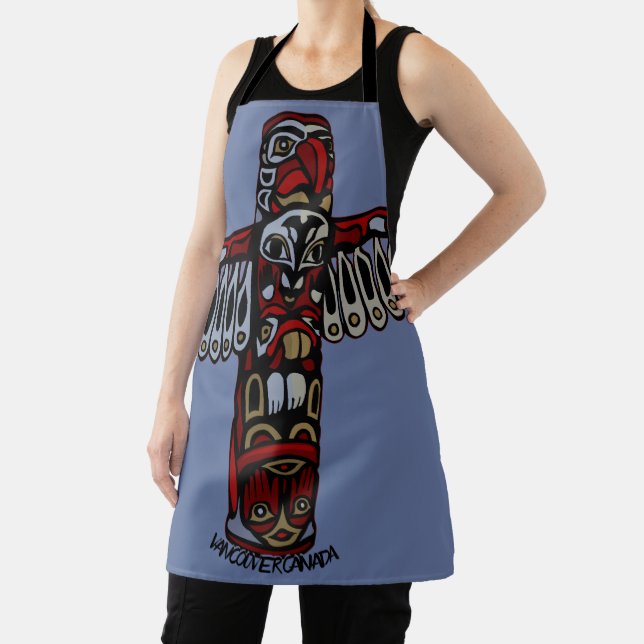 Vancouver Apron Vancouver Totem Pole Souvenirs (Insitu)