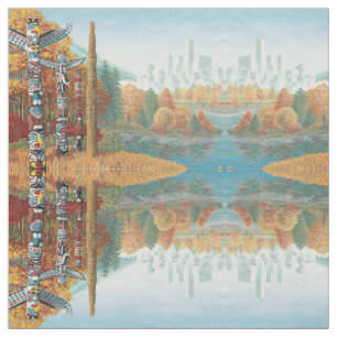 Vancouver Art Fabric Vancouver Totem Art Fabric