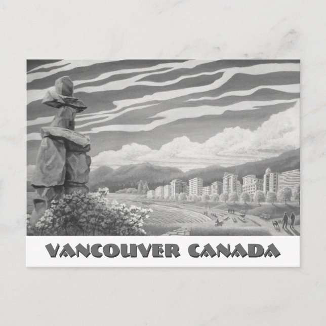 Vancouver Art Postcard Vancouver Inukshuk Cards (Front)
