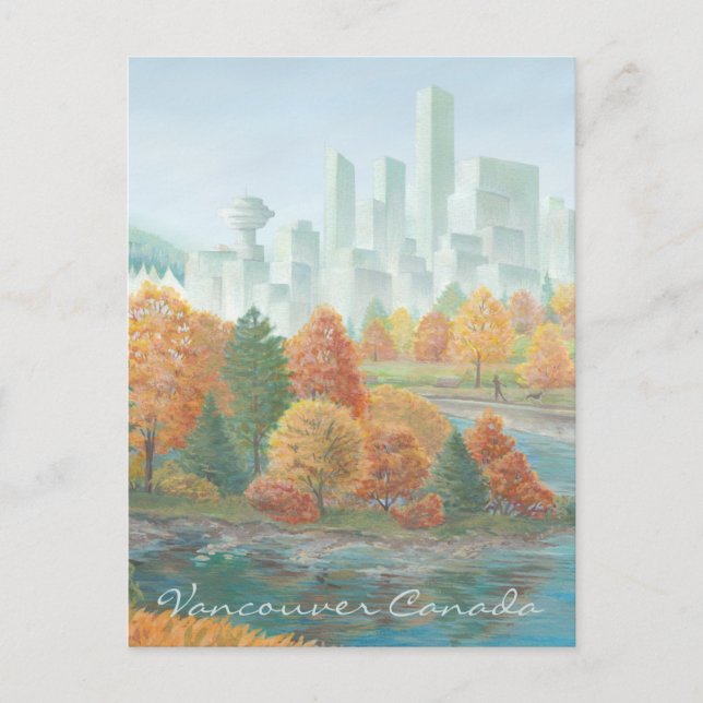 Vancouver Art Postcard Vancouver Totem Pole Painti (Front)