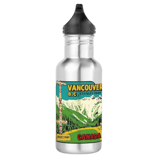 Vancouver B.C. -  Stainless Steel Water Bottle (Right)