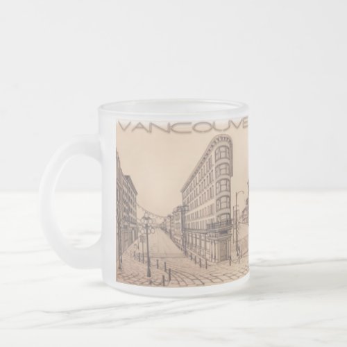 Vancouver BC Canada Beer Mugs  Frosted Glasses