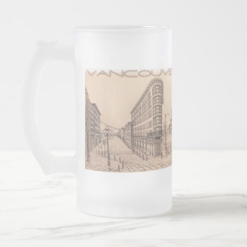 Vancouver BC Canada Beer Mugs  Frosted Glasses