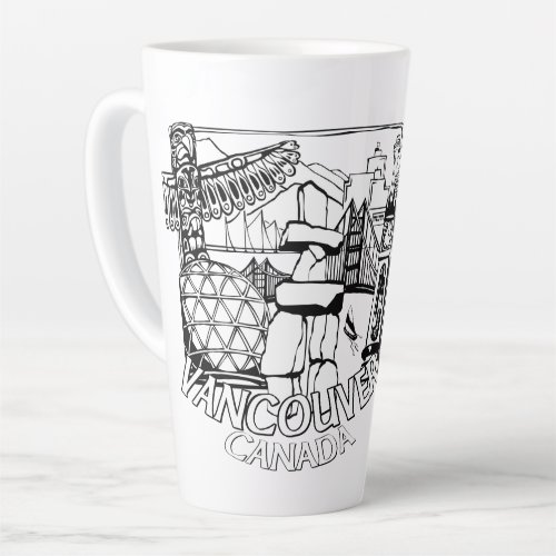Vancouver BC Canada Coffee Cups Mugs  Glasses