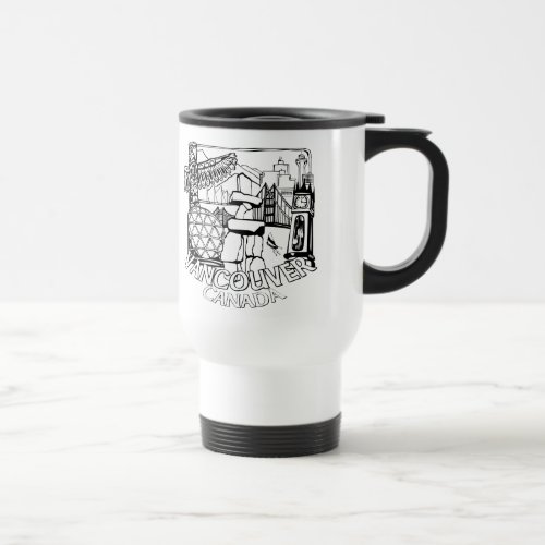 Vancouver BC Canada Coffee Cups Mugs  Glasses