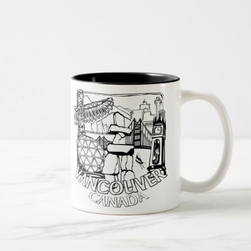 Vancouver BC Canada Coffee Cups Mugs  Glasses