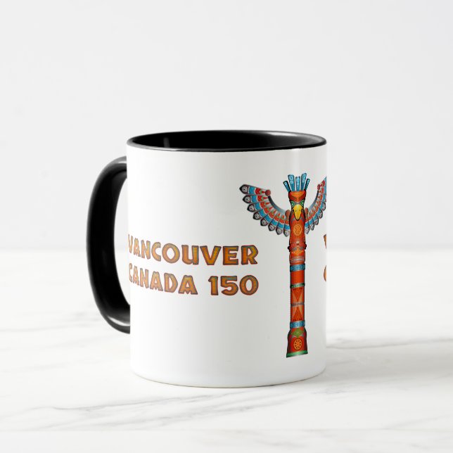 Vancouver (BC) Canada - Totem Pole Mug (Front Left)