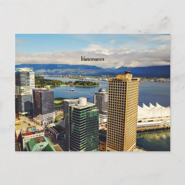 Vancouver, BC Cityscape Postcard | Zazzle