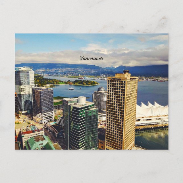 Vancouver, BC Cityscape Postcard (Front)