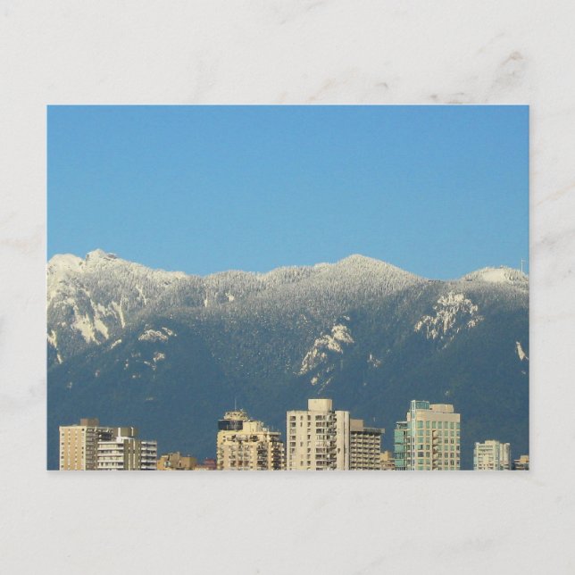 Vancouver, BC Skyline Postcard (Front)