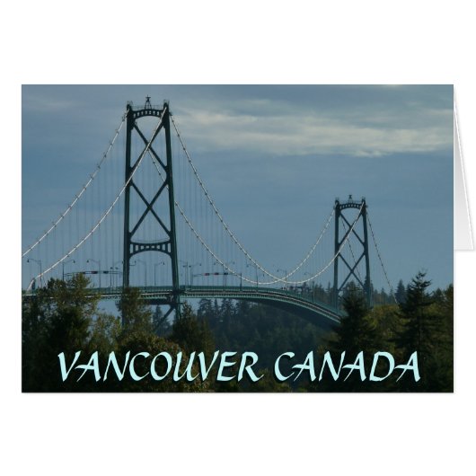Vancouver BC Souvenir Cards Landmark Cards Custom (Front Horizontal)