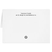 Vancouver BC Souvenir Cards Landmark Cards Custom (Back Horizontal)