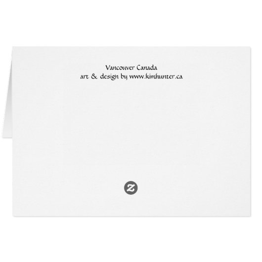 Vancouver BC Souvenir Cards Landmark Cards Custom (Back Horizontal)