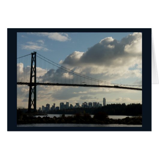 Vancouver BC Souvenir Cards Landmark Cards Custom (Front Horizontal)