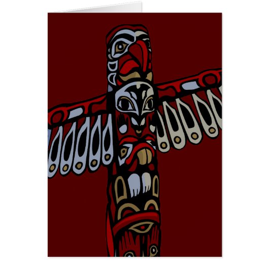 Vancouver BC Souvenir Cards Totem Pole Art Cards (Front)