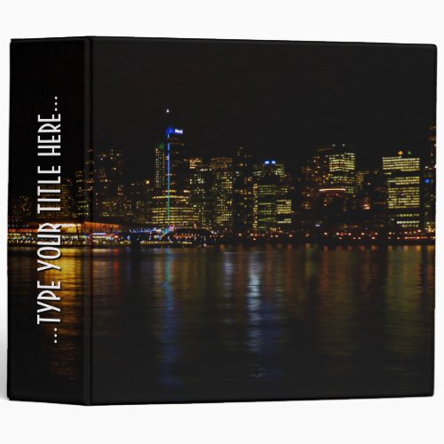 Vancouver Binder Custom Cityscape Book Binder