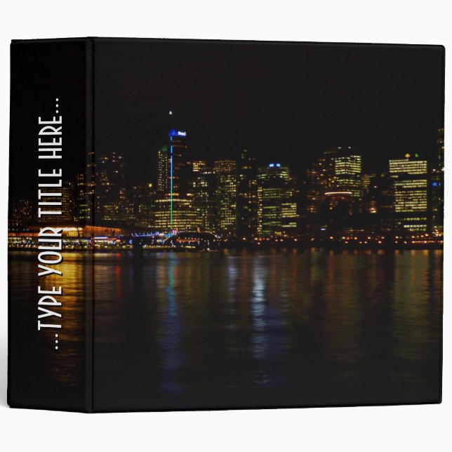 Vancouver Binder Custom Cityscape Book Binder (Front/Spine)