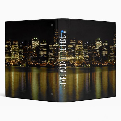 Vancouver Binder Custom Cityscape Book Binder