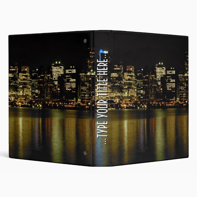 Vancouver Binder Custom Cityscape Book Binder (Background)