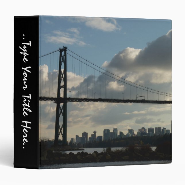 Vancouver Binder Custom Lions Gate Book Binder (Front/Spine)