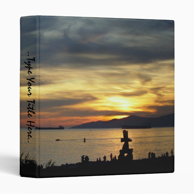 Vancouver Binder Custom Vancouver Sunset Binder (Front/Spine)