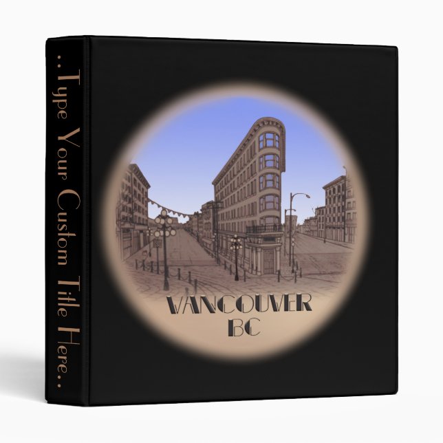 Vancouver Binder Personalized Vancouver Art Binder (Front/Spine)